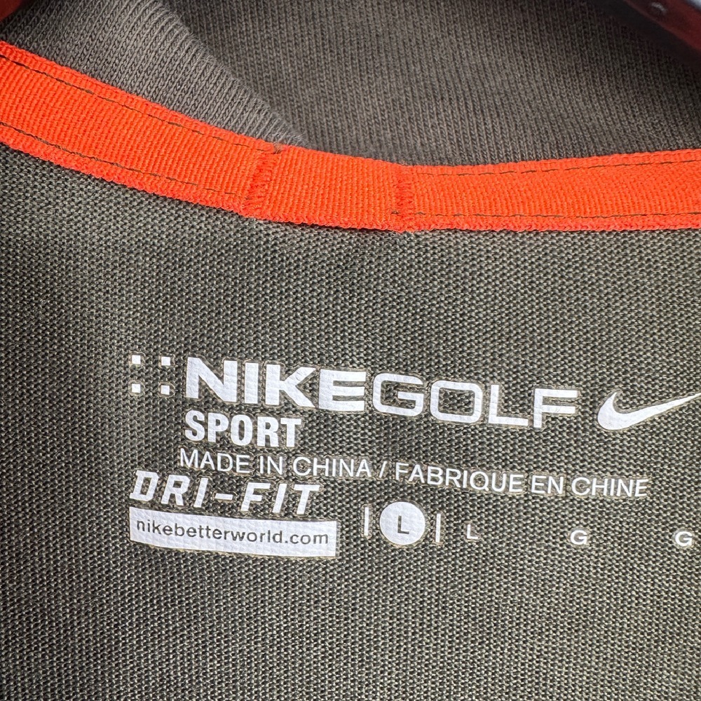 Nike Golf Sport Polo Shirt Dri-FIT Athletic Fit Embroidered Logo Mens Size Large - Picture 6 of 8